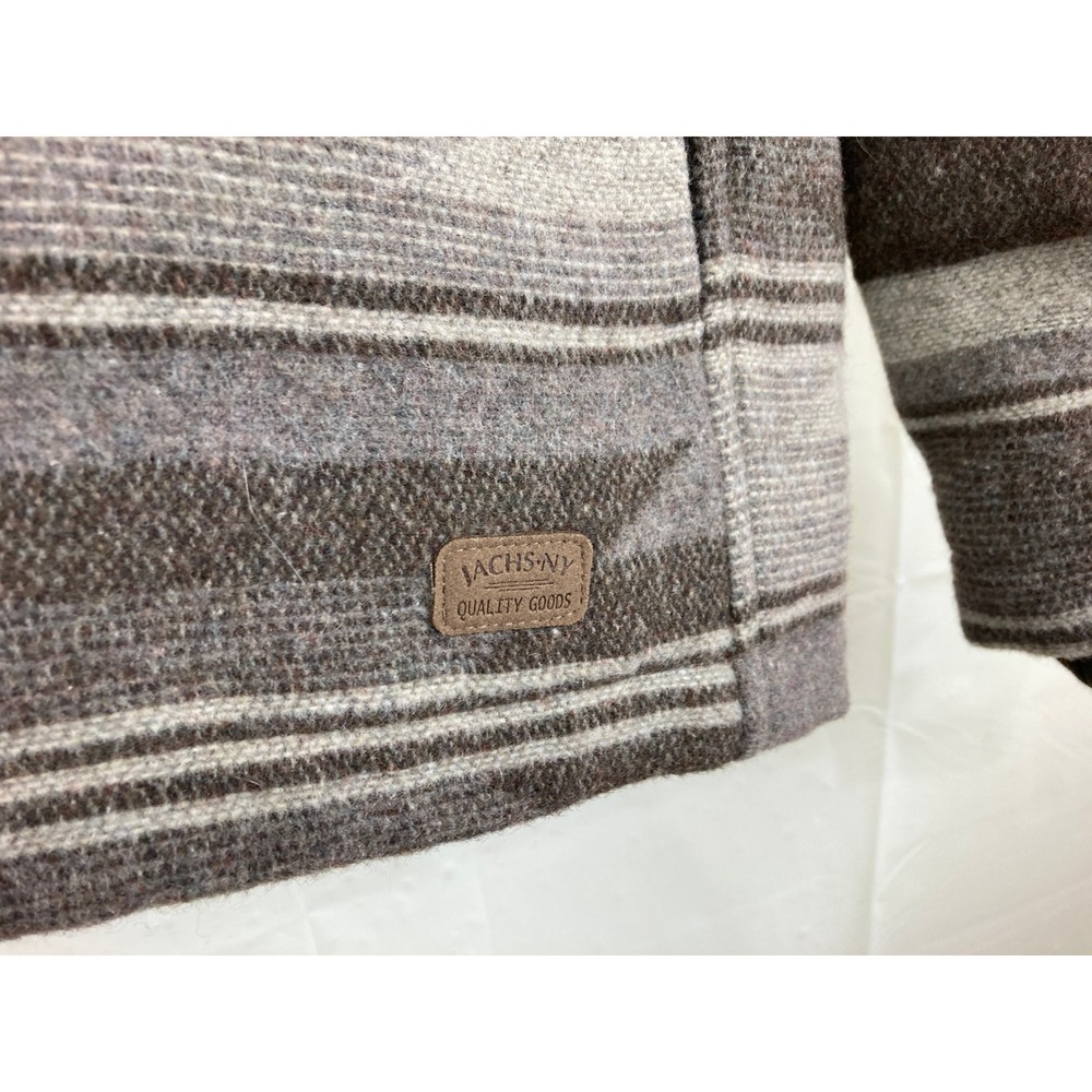 NWT Jachs NY Shirt Jacket Mens L Gray Aztec Sherpa Lined Shacket Southwestern - Picture 12 of 12